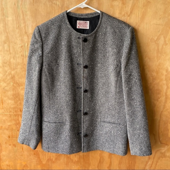 Pendleton Wool Gray Skirt and Blazer set - Picture 6 of 11
